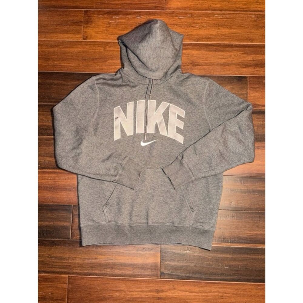 Nike Men’s Gray Logo Pullover Hoodie